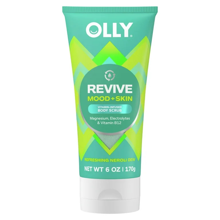 OLLY Revive Body Scrub Exfoliates & Repairs Skin Barrier Neroli Dew, 6 oz | Walmart (US)