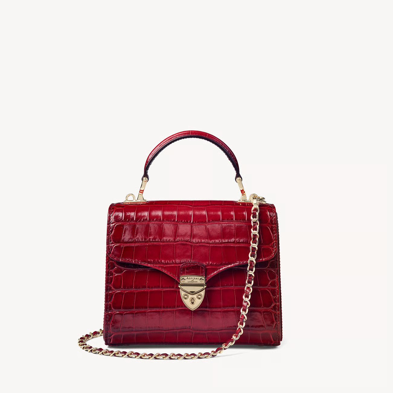 Midi Mayfair®

        
            
            Deep Shine Cherry Ombre Croc | Aspinal of London US