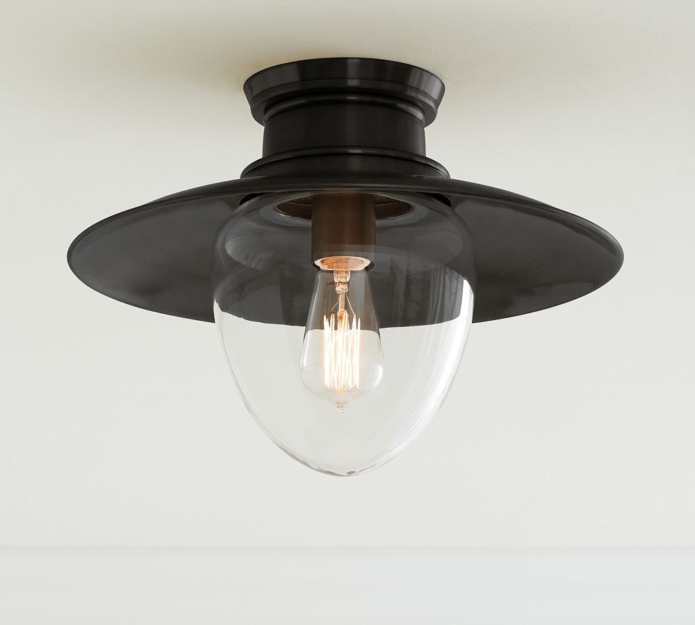 Nolan Metal Flush Mount | Pottery Barn (US)
