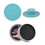 Silicone Makeup Brush Cleaner Mat Makeup Brush Cleaning Mat Scrub Pad Portable Cosmetic Brush Cleani | Amazon (US)