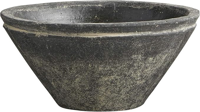 47th & Main Cement Decorative Bowl Planter, 7.5" Diameter, Black | Amazon (US)