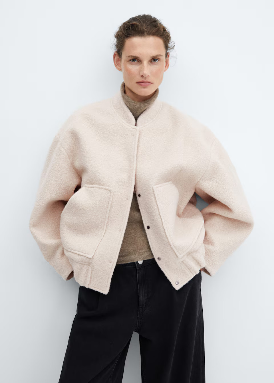 Oversized bomber jacket -  Women | Mango USA | MANGO (US)