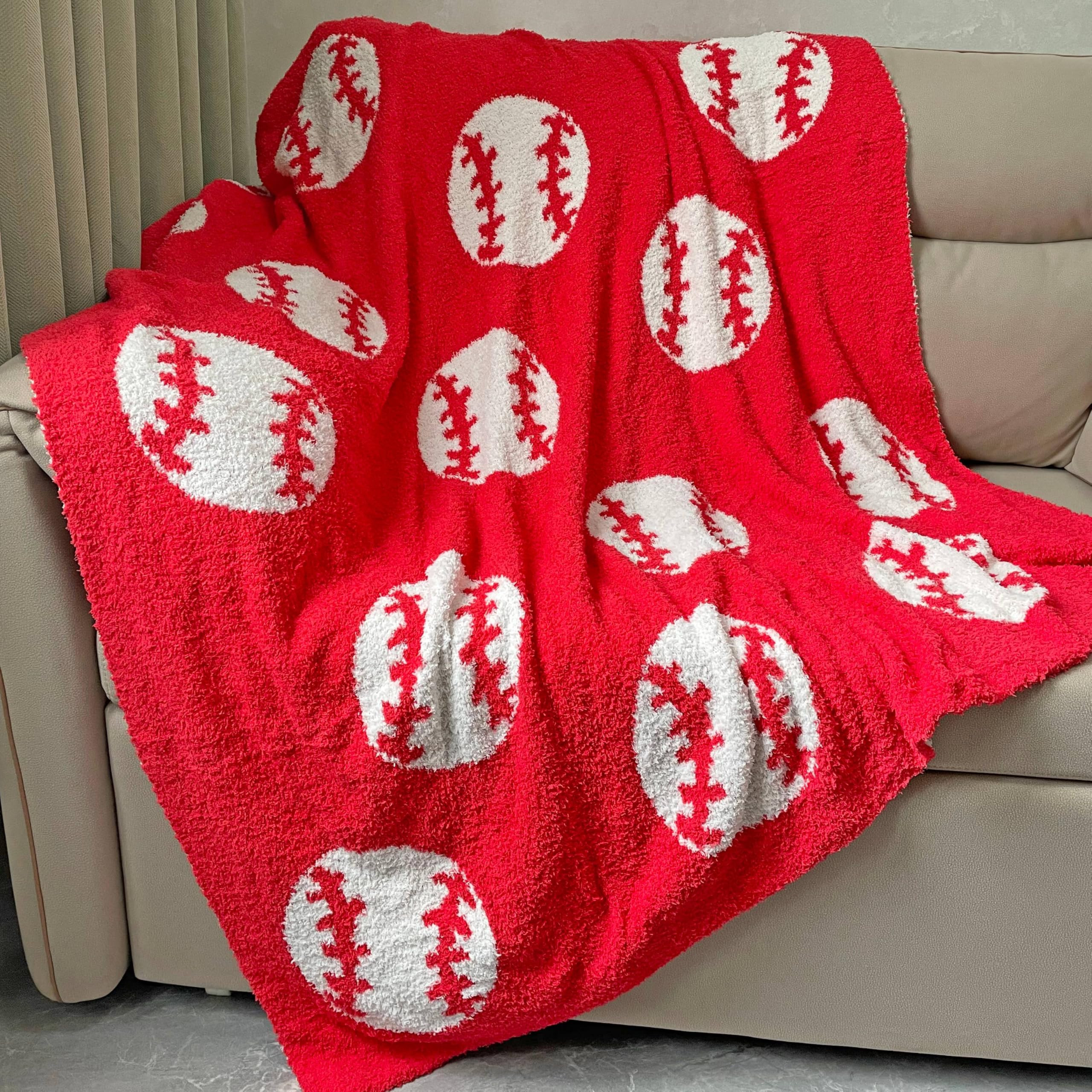 Cozy Baseball Pattern Blanket Perfect Lightweight Bedding for Adults, Soft, Warm, and Plush Socce... | Amazon (US)