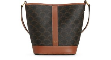Small bucket in Triomphe canvas and calfskin - CELINE | 24S (APAC/EU)