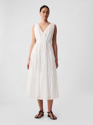 Pleated Tiered Maxi Dress | Gap (US)