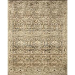 LOLOI II Margot Antique/Sage 5 ft. x 7 ft. 6 in. Bohemian Vintage Printed Plush Area Rug MARGMAT-... | The Home Depot