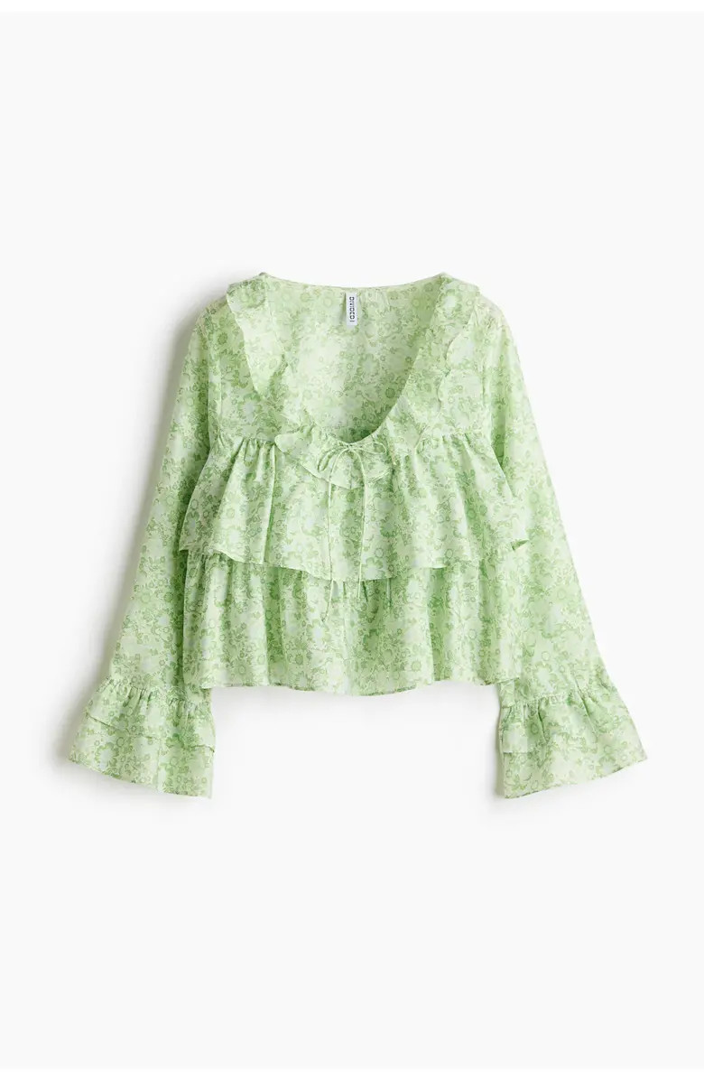 Frill-trimmed Blouse | Nordstrom