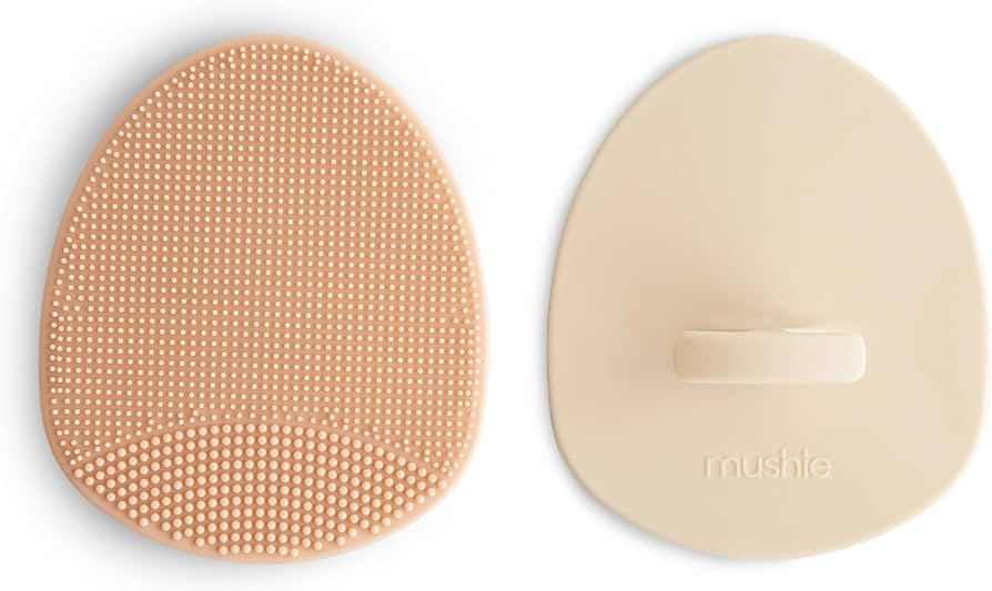 mushie Baby Bath Cradle Cap Brush | Soft Silicone Bristles for Dry Skin, Eczema, & Cradle Cap Tre... | Amazon (US)