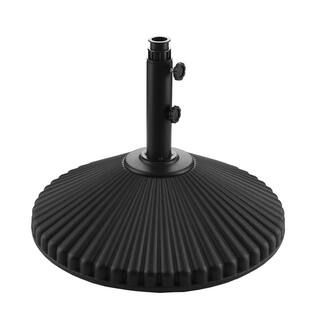 Best Choice Products 123 lbs. Fillable Capacity HDPE Plastic Mobile Patio Umbrella Base in Black(... | The Home Depot