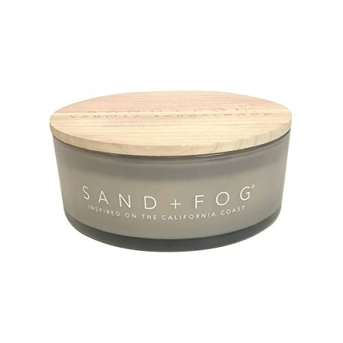 Sand + Fog Scented Candle - Vanilla Sandalwood-Additional Scents and Sizes–100% Cotton Lead-Free Wick - Luxury Air Freshening Jar Candles - Perfect Home Décor for Your Cocktail Table–34oz | Amazon (US)