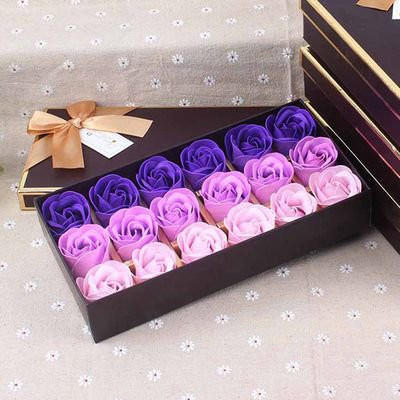 KABOER 18 Pcs Rose Flower Floral Scented Soap Rose Petals Body Soap in Gift Box for Valentine's Day  | Walmart (US)