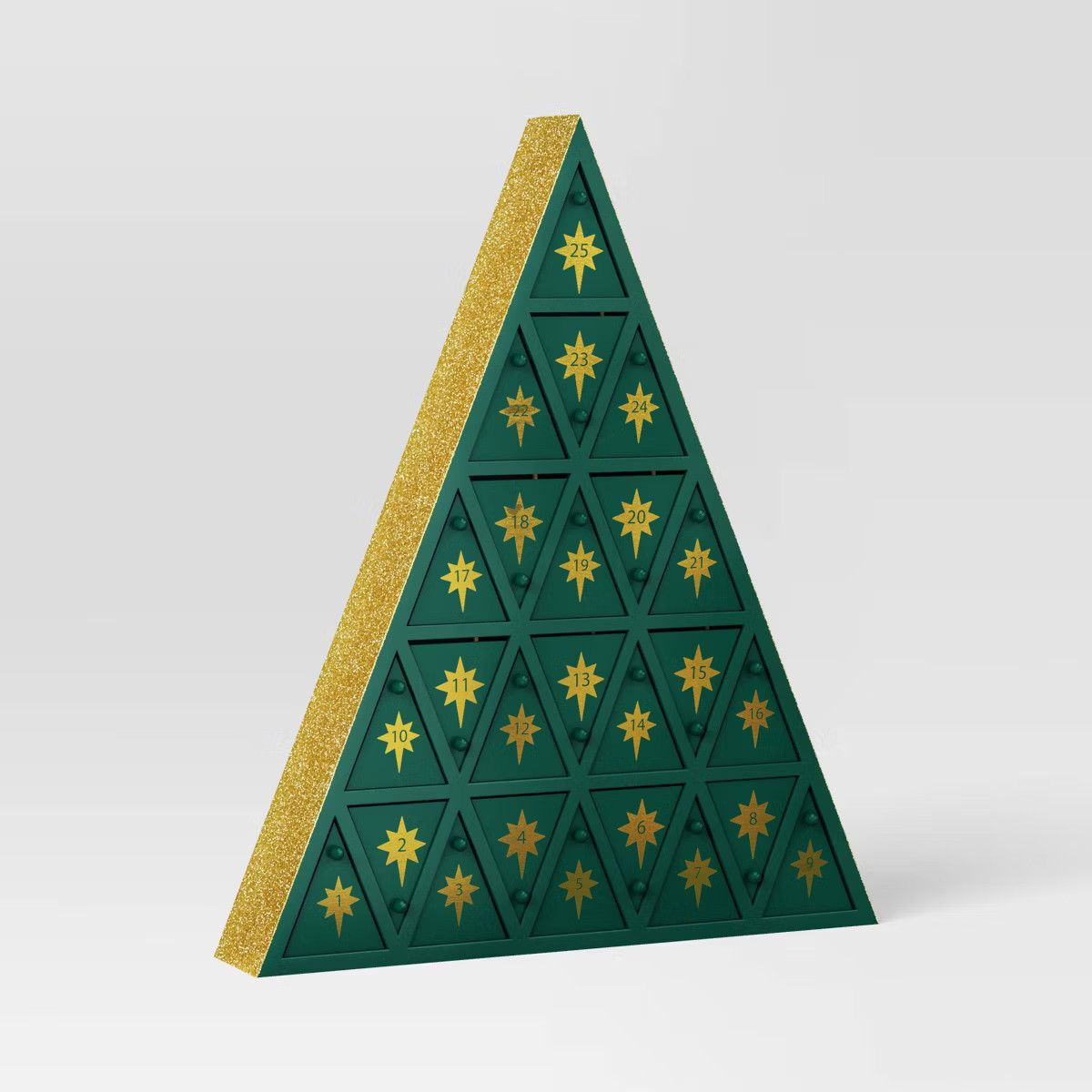 Christmas Wood Triangle Advent Countdown Green - Wondershop™ | Target