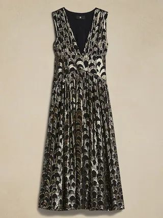 Mali Silk Jacquard Dress | Banana Republic (US)