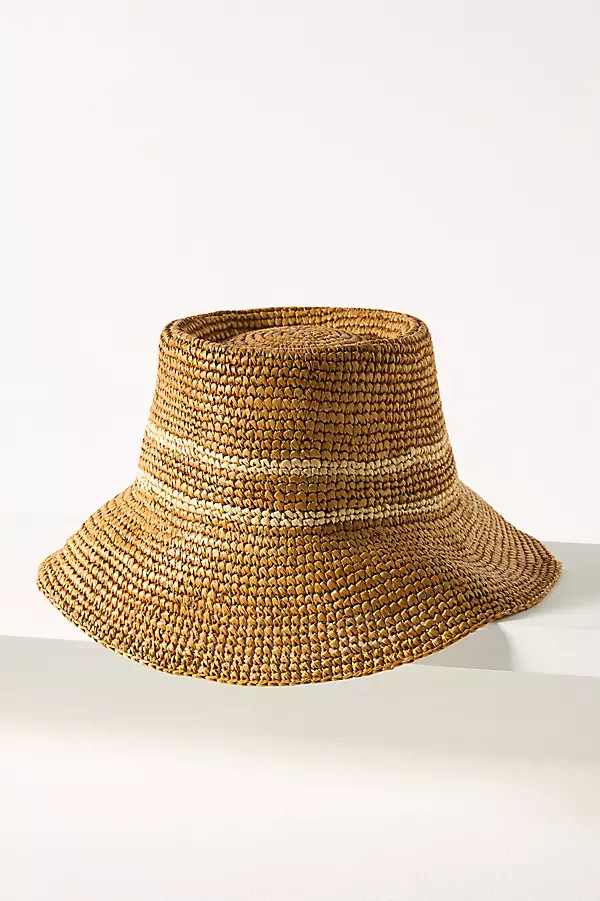 Raffia Straw Bucket Hat | Anthropologie (US)
