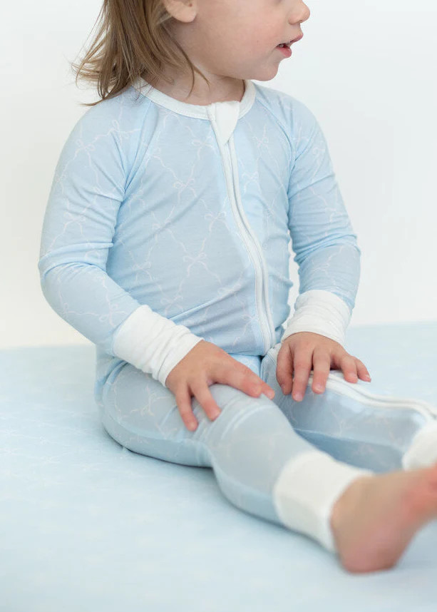 Blue Bows Zippy | Tiny Jams