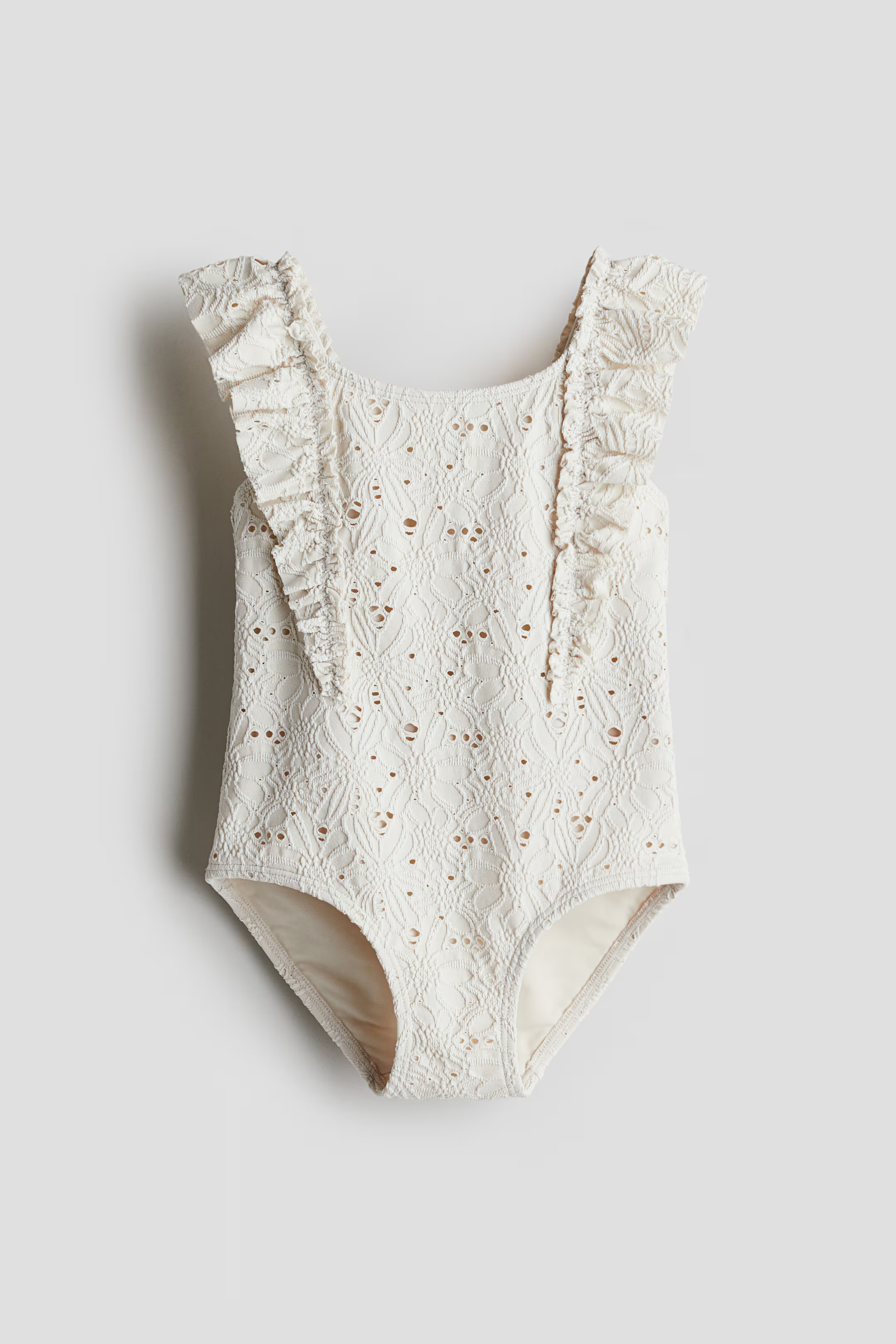 Textured swimsuit - Cream - Kids | H&M US | H&M (US + CA)