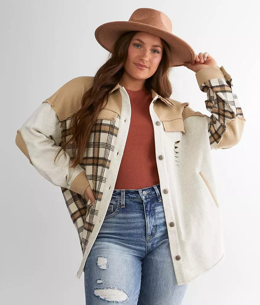 Pieced Flannel Shacket | Buckle