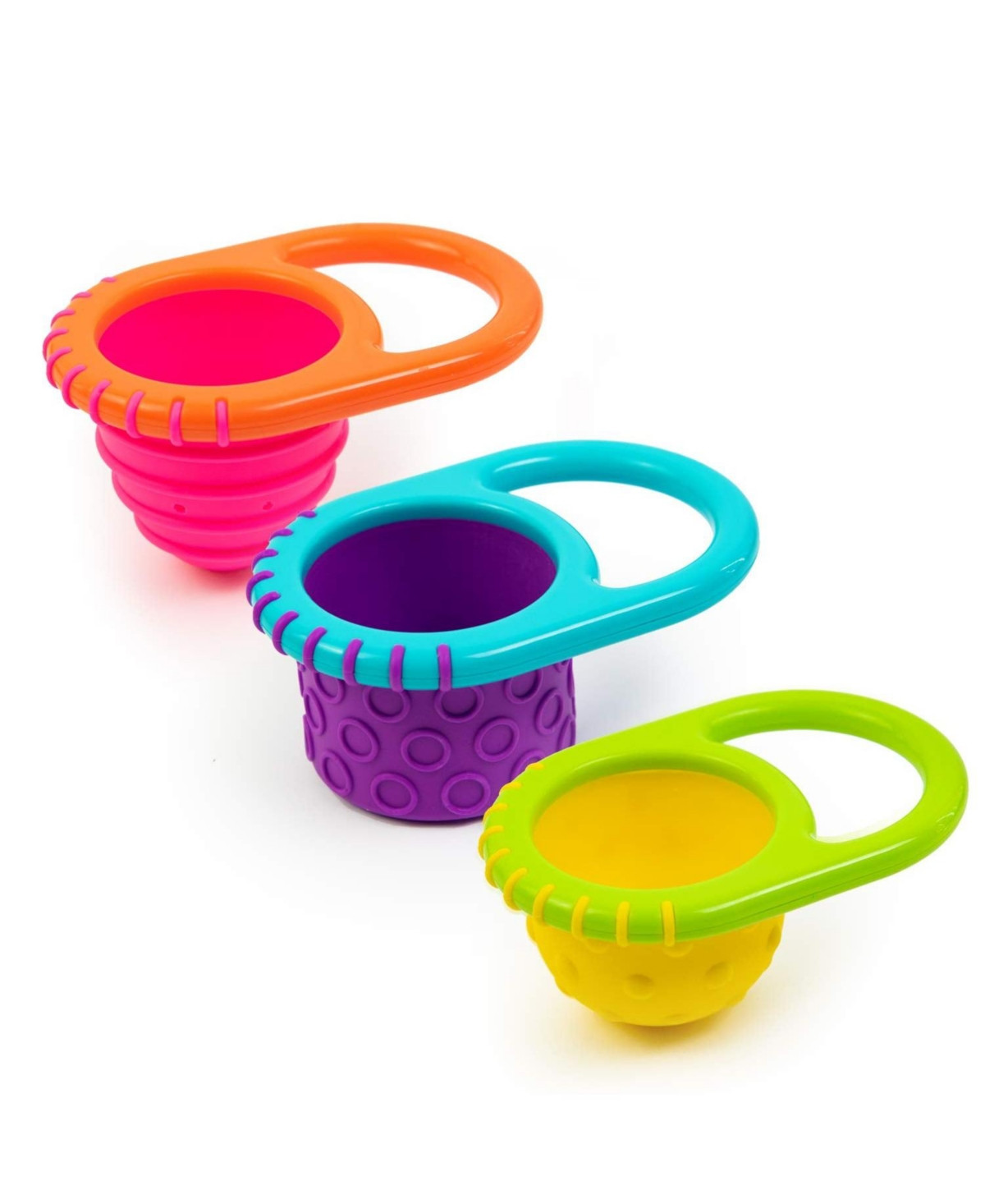 Sassy Baby Baby Sassy Flex and Fill Cups Baby Bath Toy, 3 Piece set - Assorted Pre-pack | Macy's