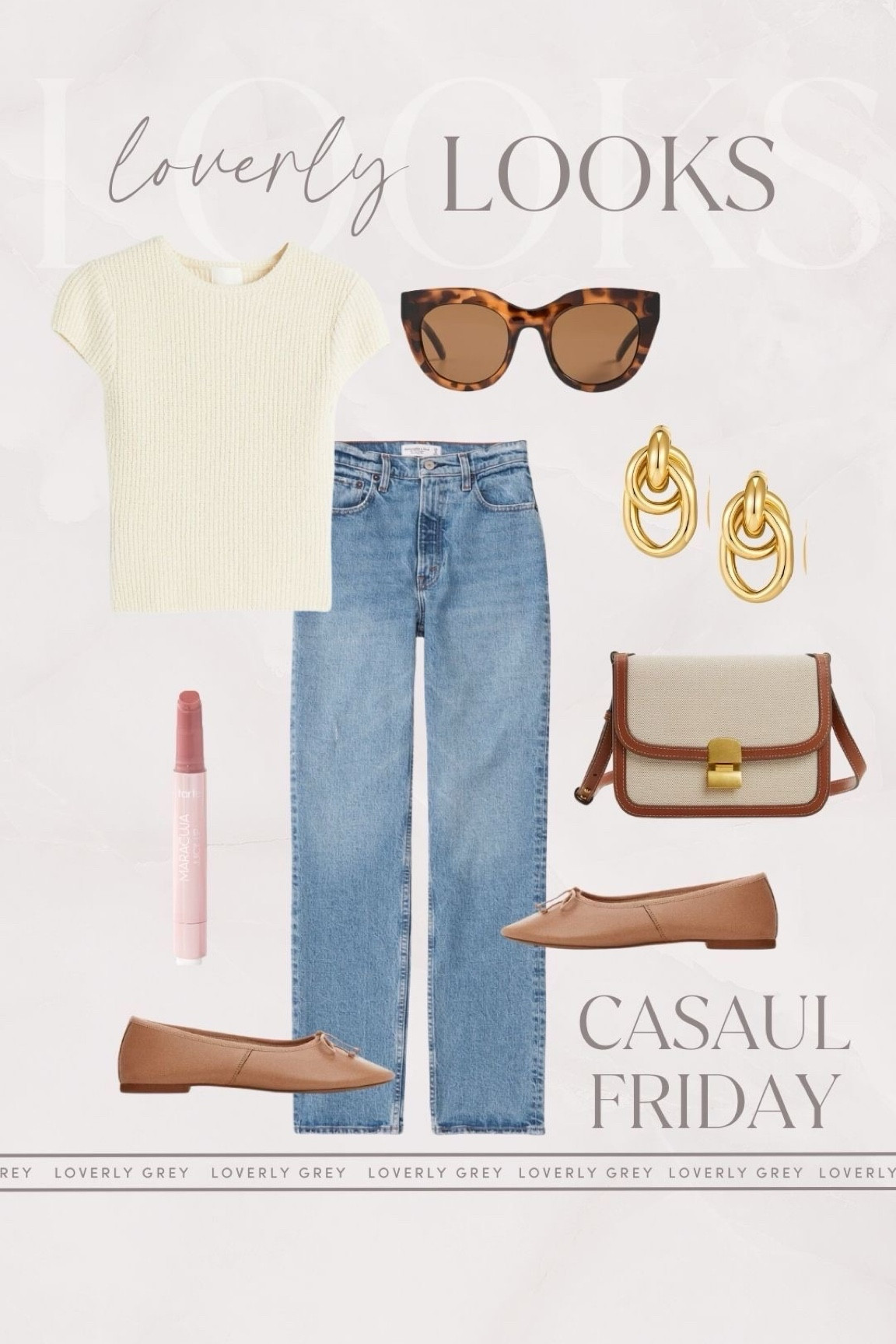 Loverly Grey casual Friday outfit idea. Pair this ribbed sweater top with Abercrombie denim for a classic look. 

#LTKworkwear #LTKstyletip #LTKSeasonal