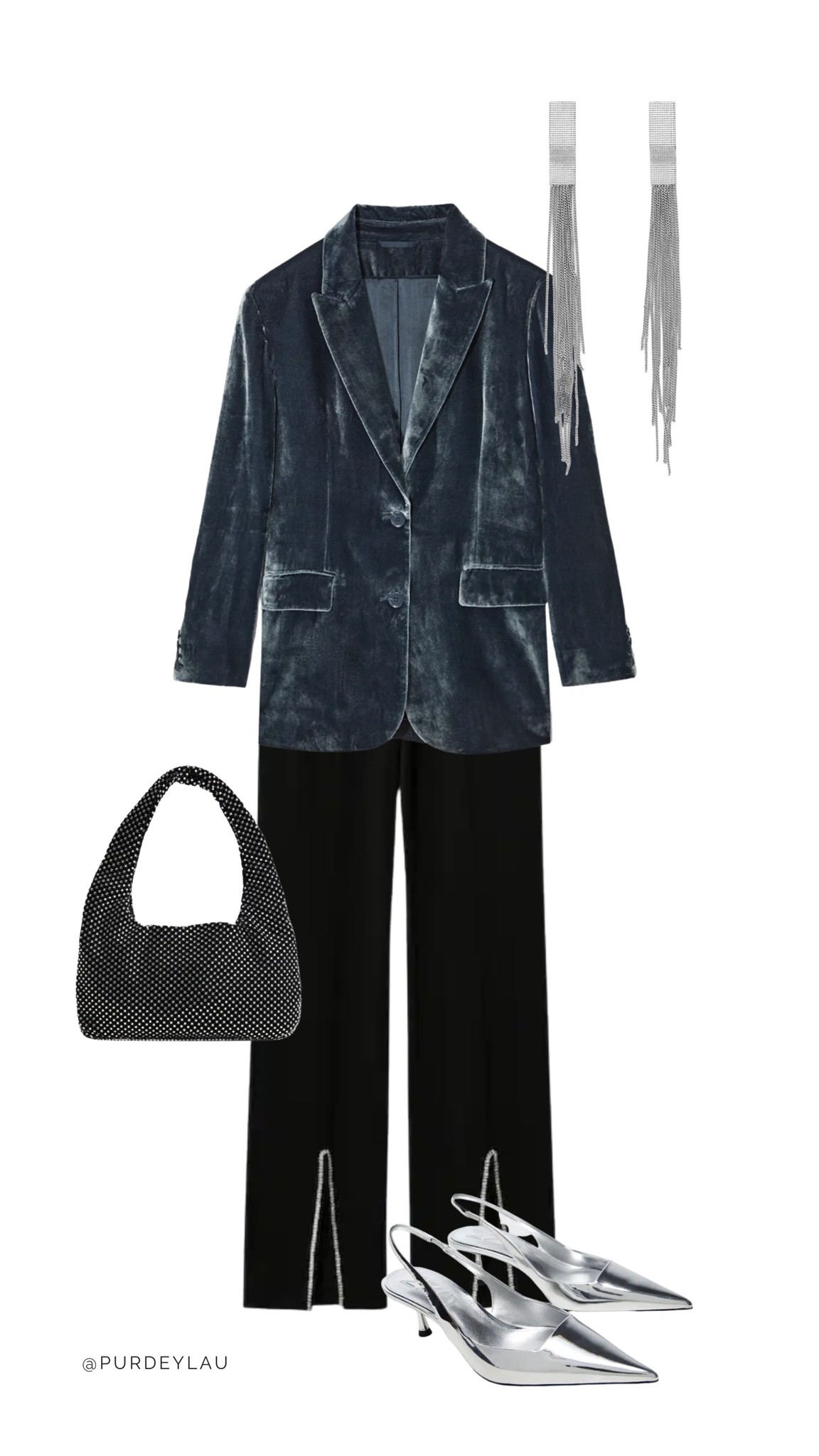 I’m a sucker for a velvet blazer! I would absolutely wear this to a work Christmas party and throughout the festive season! The sparkle on the trousers is the perfect touch to finish off this party outfit 

#LTKeurope #LTKstyletip #LTKfit