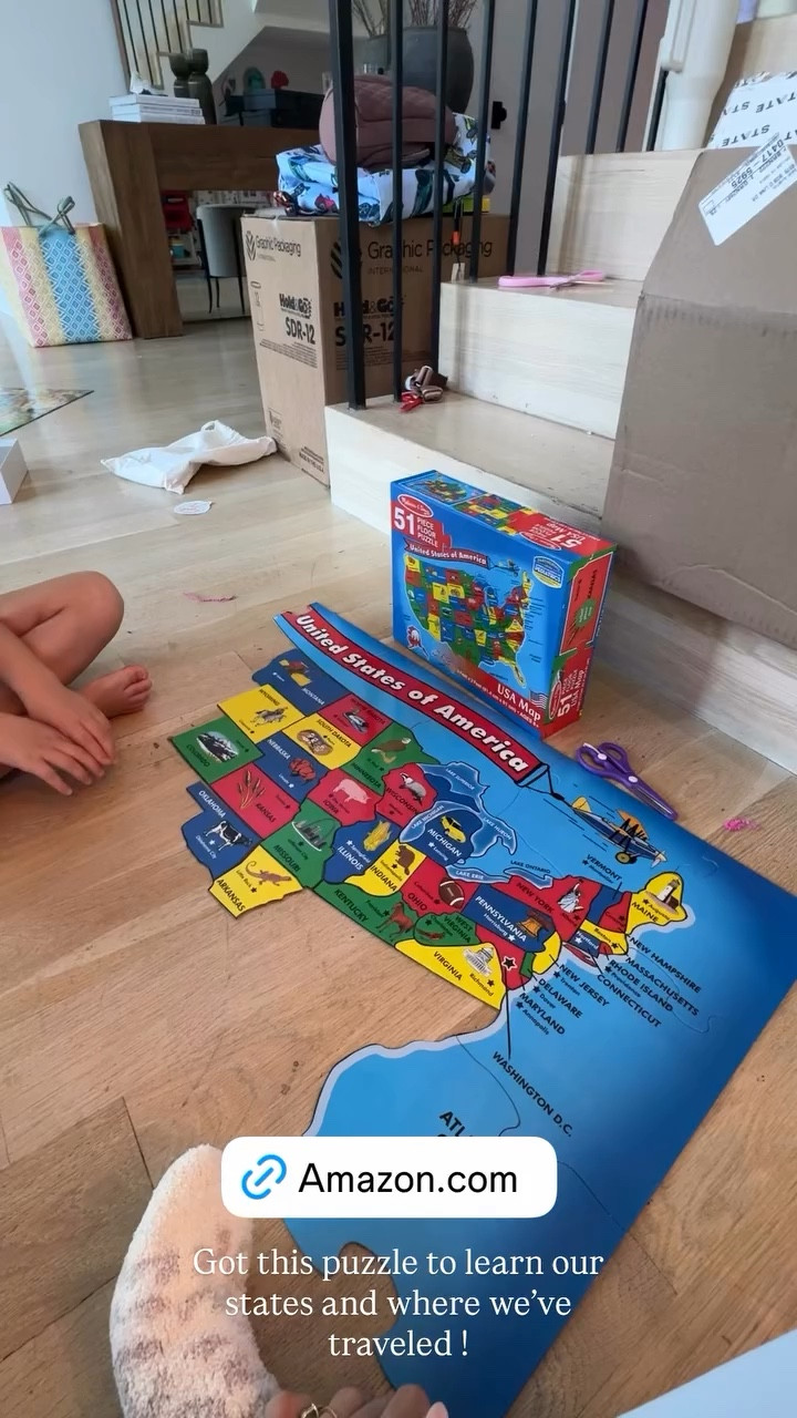 I got this $17 United States puzzle to learn our states and where we’ve traveled! 

#LTKHome #LTKFindsUnder50 #LTKFamily