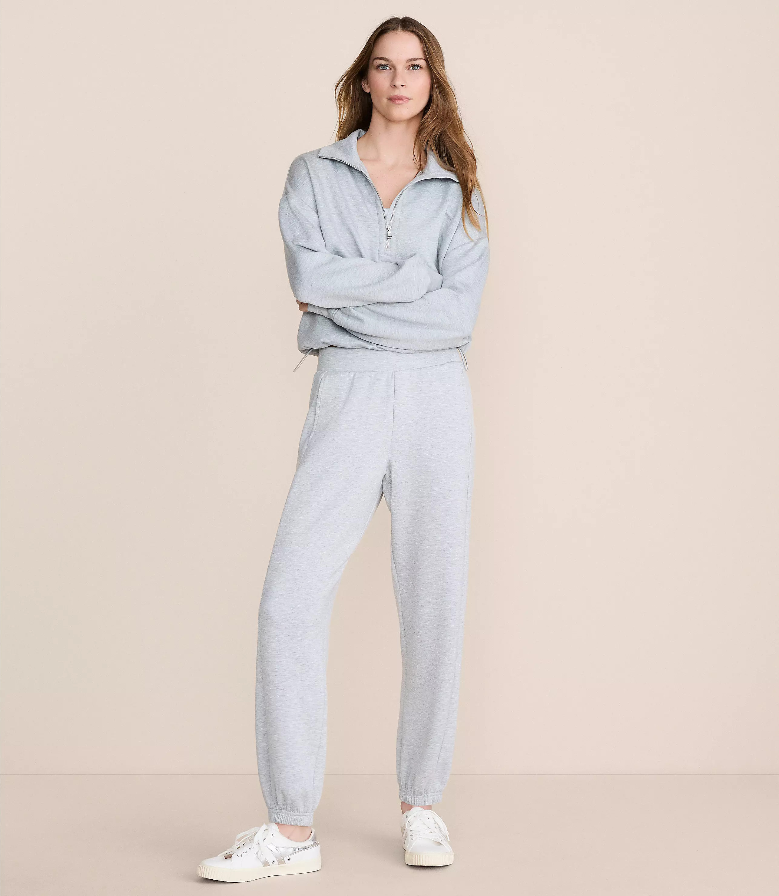 Lou & Grey Heathered Scubasoft Joggers | LOFT