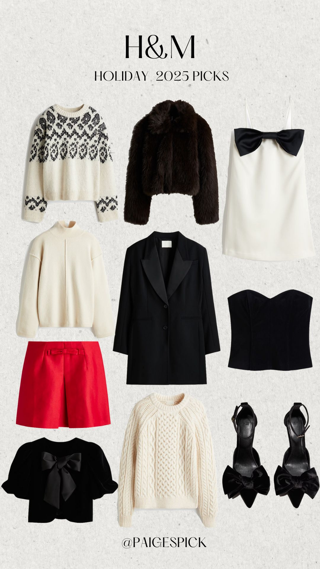 Rounded up my favorite H&M holiday finds — sparkly dresses, cozy knits, elevated basics, and all the festive pieces you’ll want for every holiday moment 🎄🤍

Whether you’re shopping for holiday parties, winter outfits, Christmas photos, or NYE, these H&M picks are affordable, chic, and selling FAST 🔥

Tap to shop my full H&M holiday roundup right here on LTK!

#hmholiday #holidayfashion2025 #holidayoutfitideas #ltkholiday #ltkfashion #hmandme #holidaypicks #wintersyle2025 #ltktrending #affordableholidaystyle #hmpicks #holidayseason2025 #festivefashion 

 #LTKwinter #LTKdatenight #LTKholiday