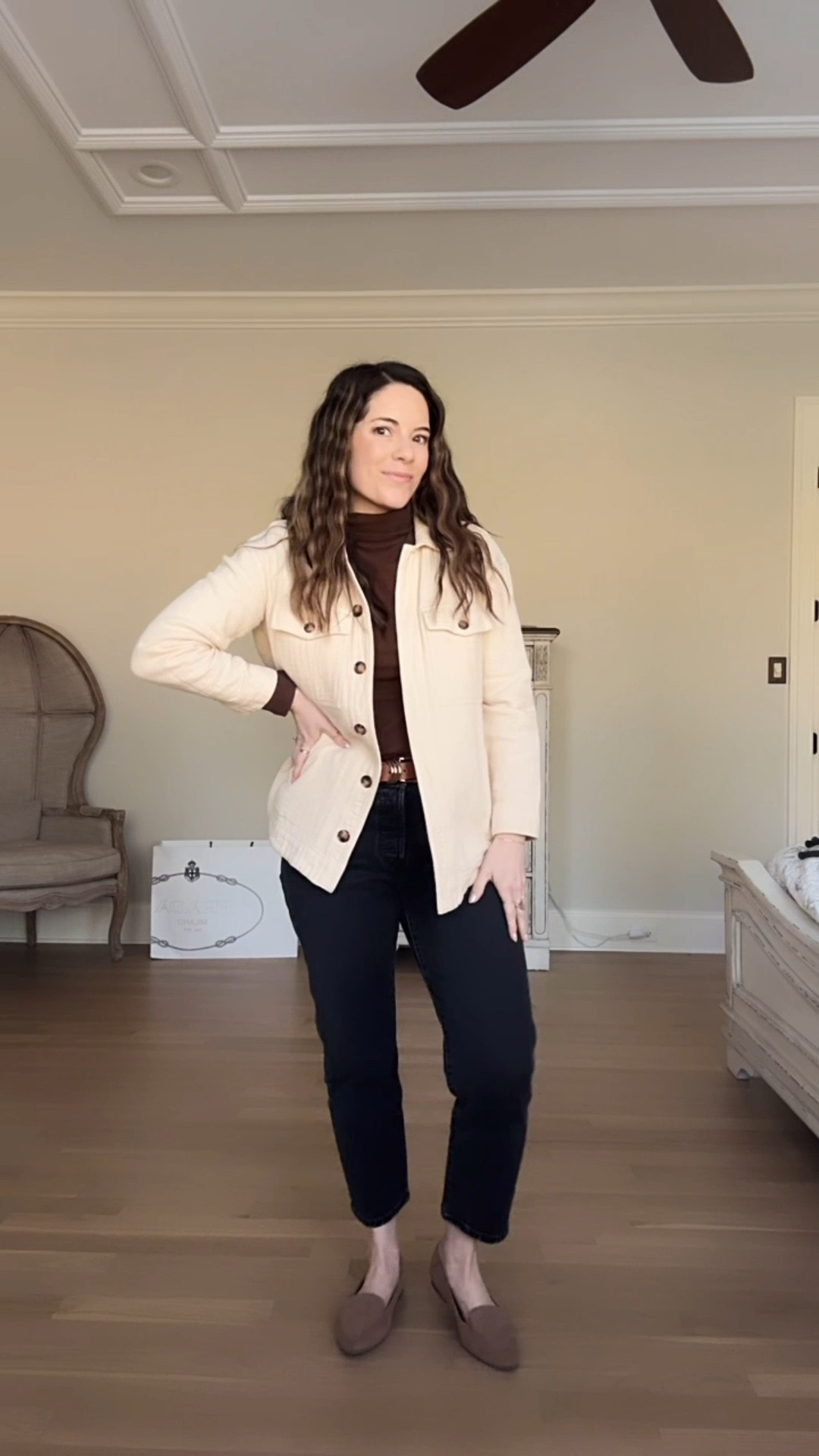 SAHM outfit 
Fitted turtleneck
Cropped Levi’s (5’4)
Amazon belt 
Madewell Shacket
Flats 

#LTKWorkwear #LTKFindsUnder50 #LTKSaleAlert