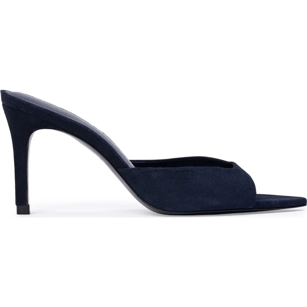 BLACK SUEDE STUDIO Brea 80 Mule in Midnight Blue Suede at Nordstrom, Size 35 | Nordstrom