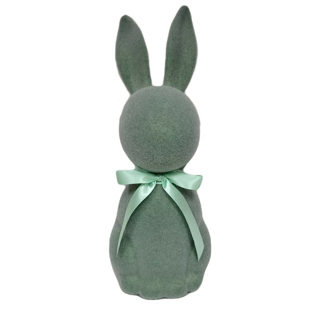 Easter Flocked Green Bunny Decor, 16 in, by Way To Celebrate - Walmart.com | Walmart (US)