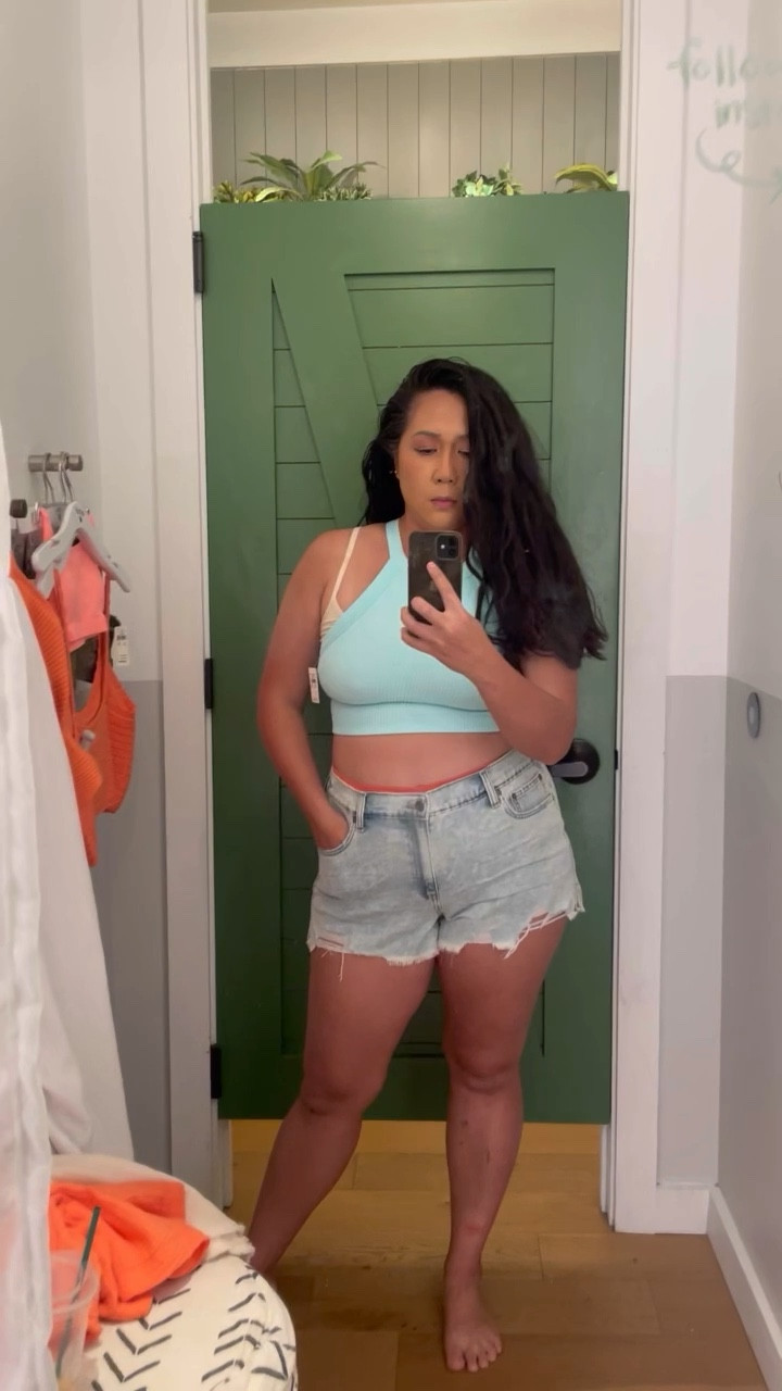 Summer shorts with a stretchy back for extra summer bbq enjoyment. 

#LTKunder100 #LTKcurves #LTKSeasonal