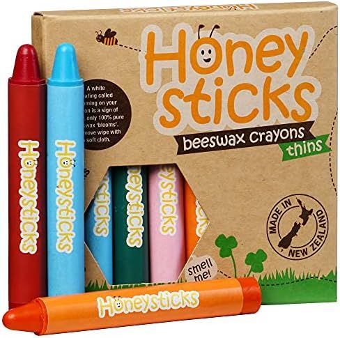 Honeysticks Natural Beeswax Crayons - Classic Crayon Size and Shape for a Developed Pencil Grip - 8  | Amazon (US)