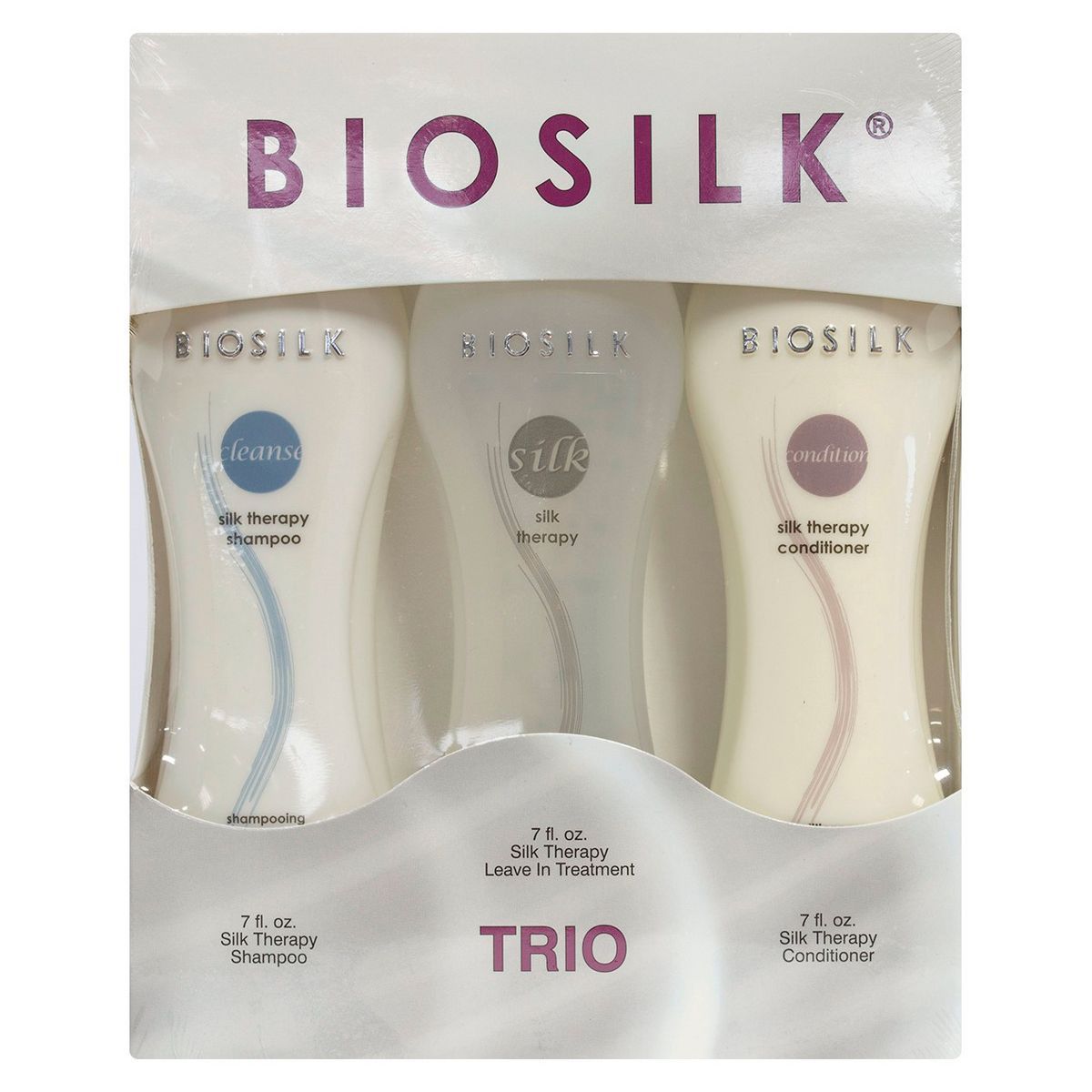 Biosilk Silk Therapy Trio - Shampoo, Conditioner & Leave In Treatment - 21 fl oz | Target