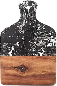 Amazon.com: Azauvc Cutting Board with Marble and Natural Wood,Serving Board for Steak Fruits with... | Amazon (US)