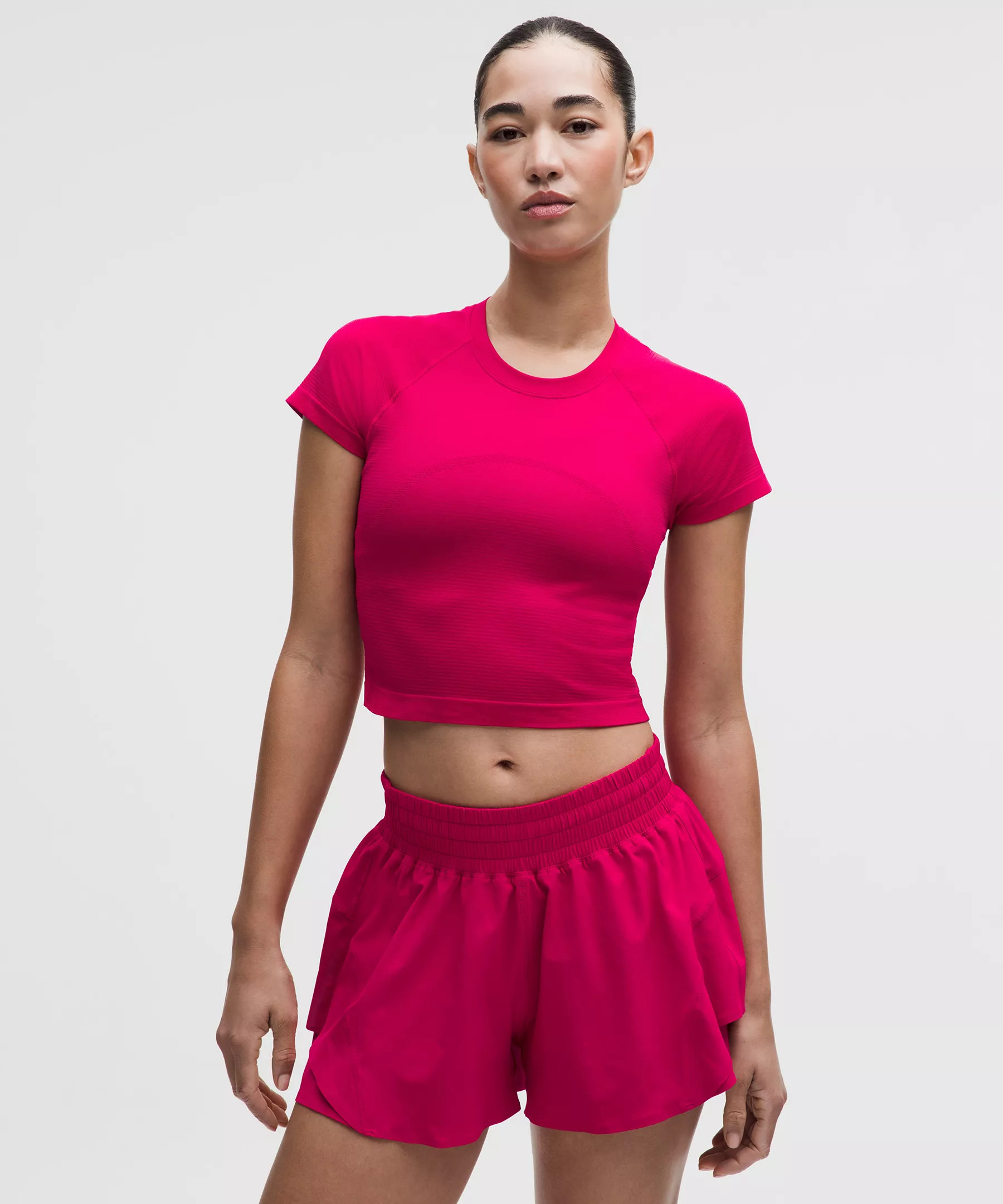 Swiftly Tech Cropped Short-Sleeve Shirt 2.0 | Women's Short Sleeve Shirts & Tee's | lululemon | Lululemon (US)