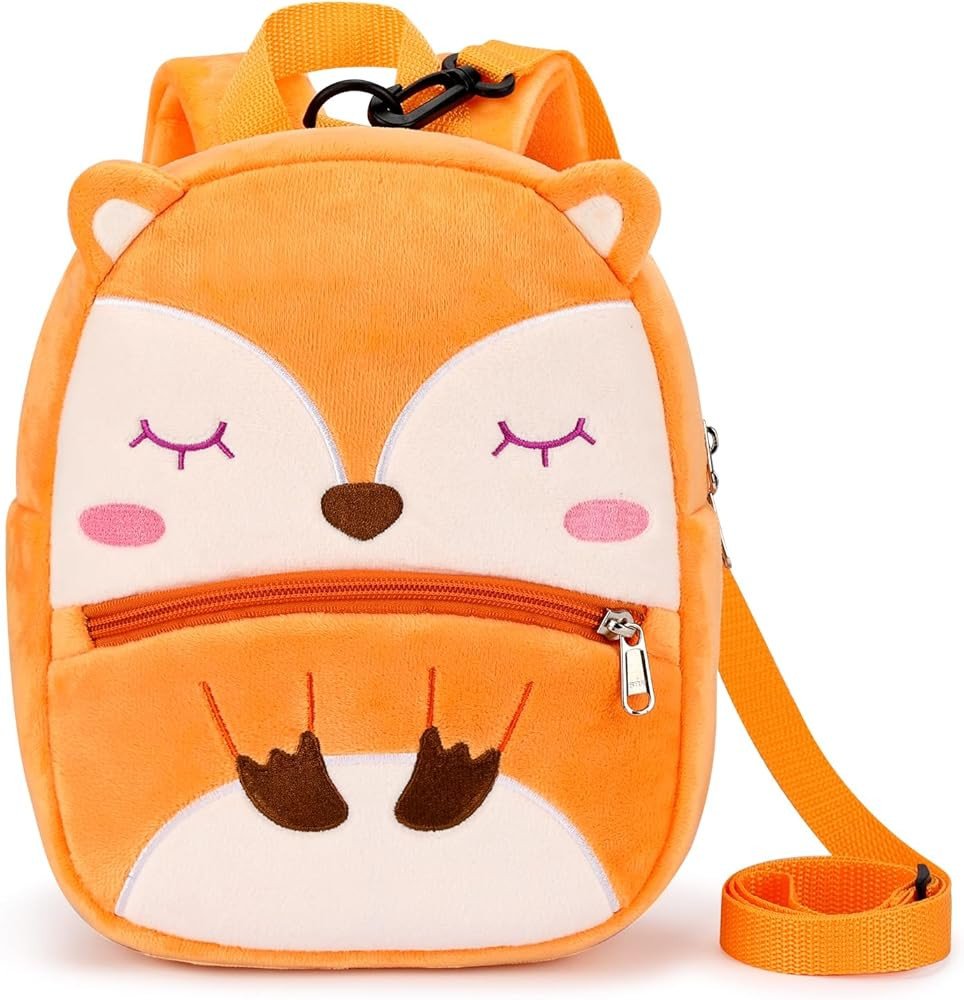Toddler Backpacks for Girls 2-4: Plush Backpack -3D Animal Cartoon Mini Travel Bag -10 inch Toddl... | Amazon (US)