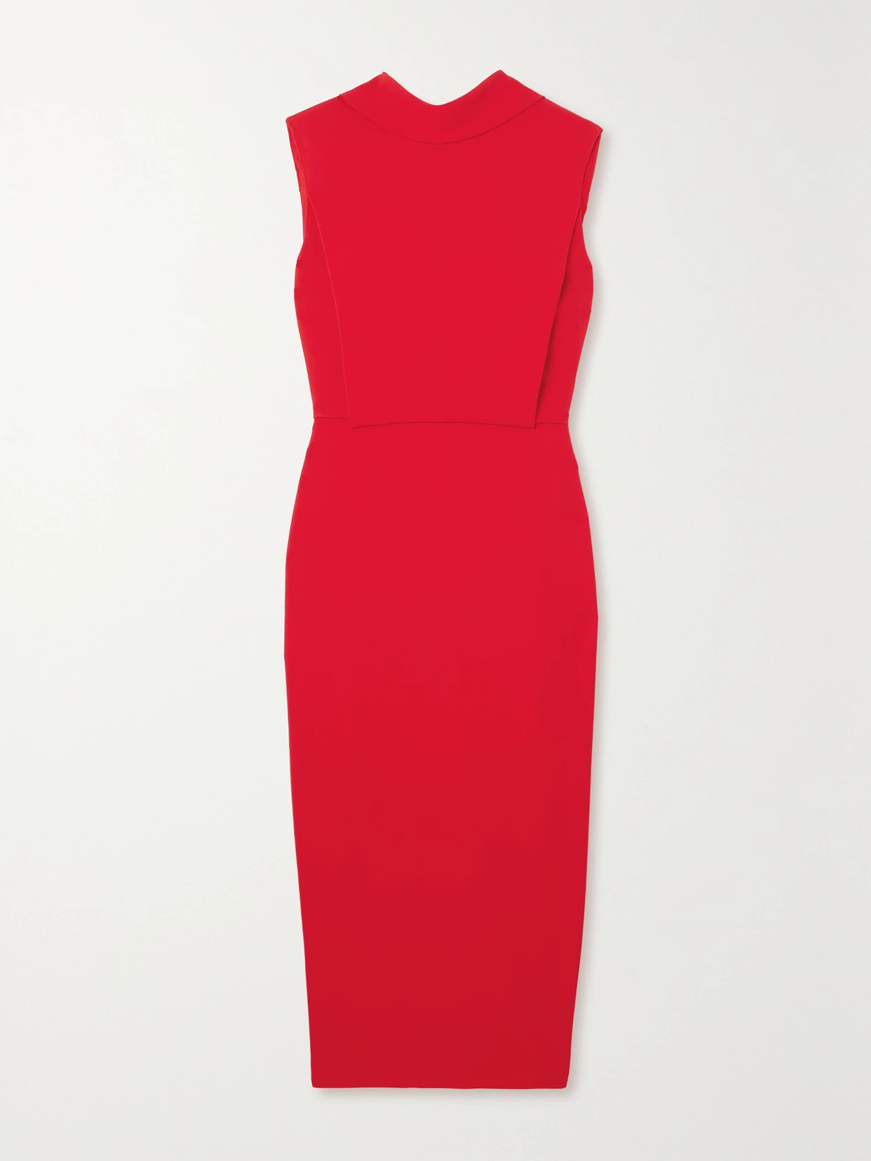 Roland Mouret - Draped Cady Midi Dress - Red - UK 6 | NET-A-PORTER APAC