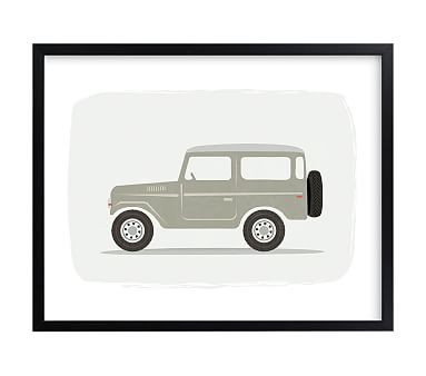 Minted® Vintage Land Cruiser, Wall Art By Karidy Walker | Pottery Barn Kids