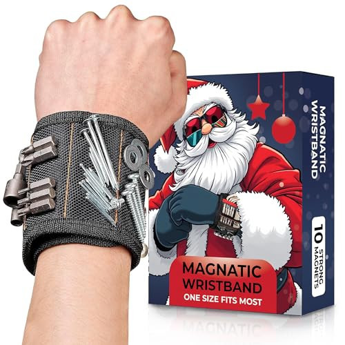 Gifts for Men Stocking Stuffers for Women Christmas - Magnetic Wristband for Holding Screws White Elephant Gifts for Adults Gifts for Men Who Have Everything Tools Dad Teens Husband Boyfriend | Amazon (US)