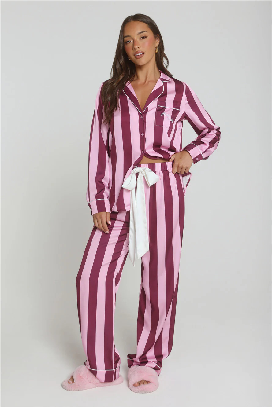Cosy In Love Pajama Pants Pink | Hello Molly (US)