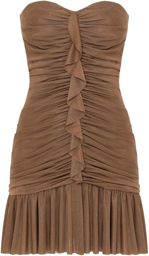 Amazon.com: PATBO, Moonlight Jersey Strapless Mini Dress : Amazon Luxury | Amazon (US)