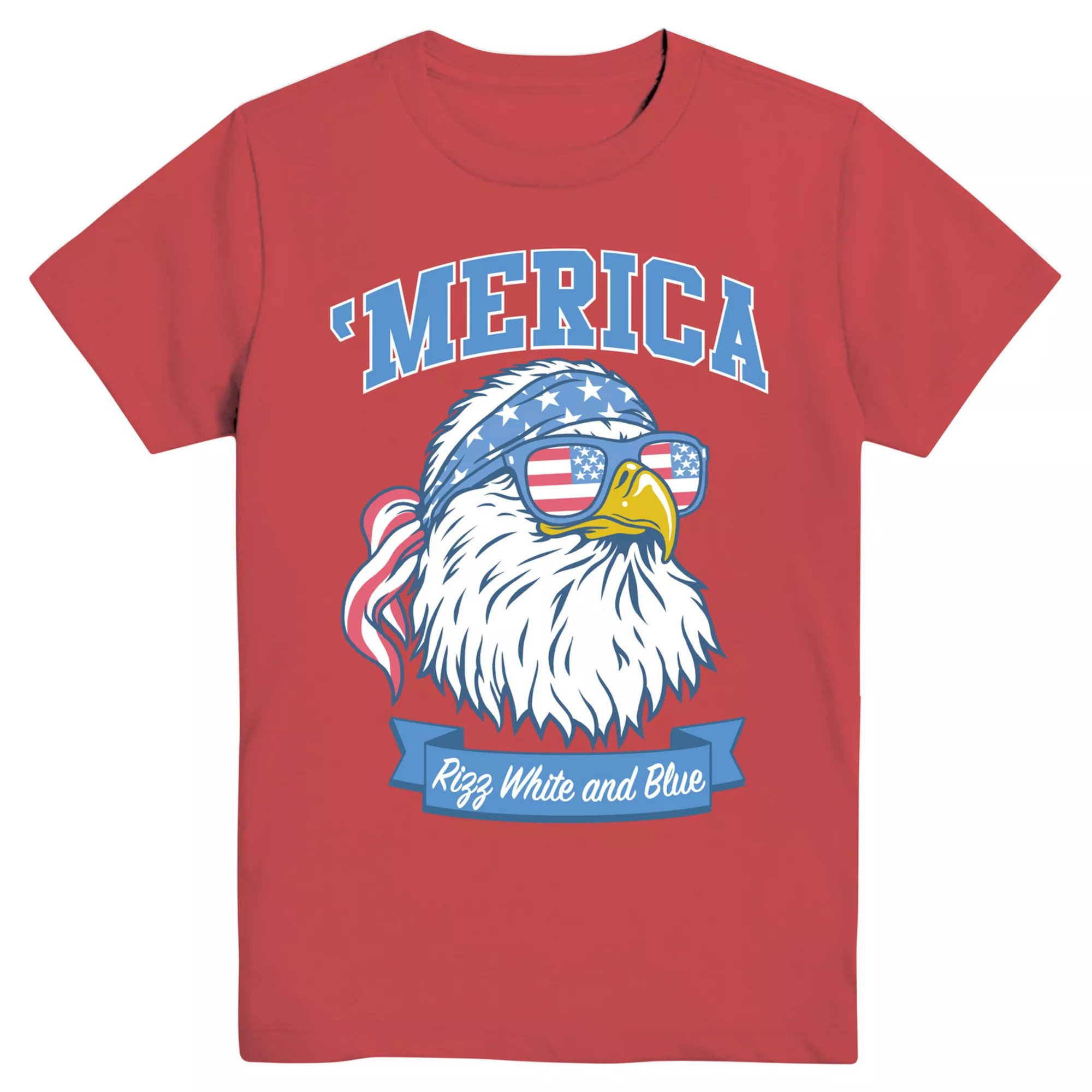 Boys 6-20 'Merica Rizz White and Blue Eagle Graphic Tee | Kohl's