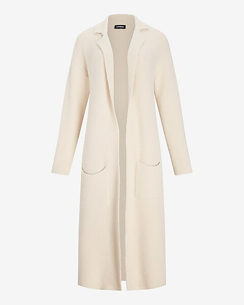 Cozy Notch Collar Duster Cardigan | Express