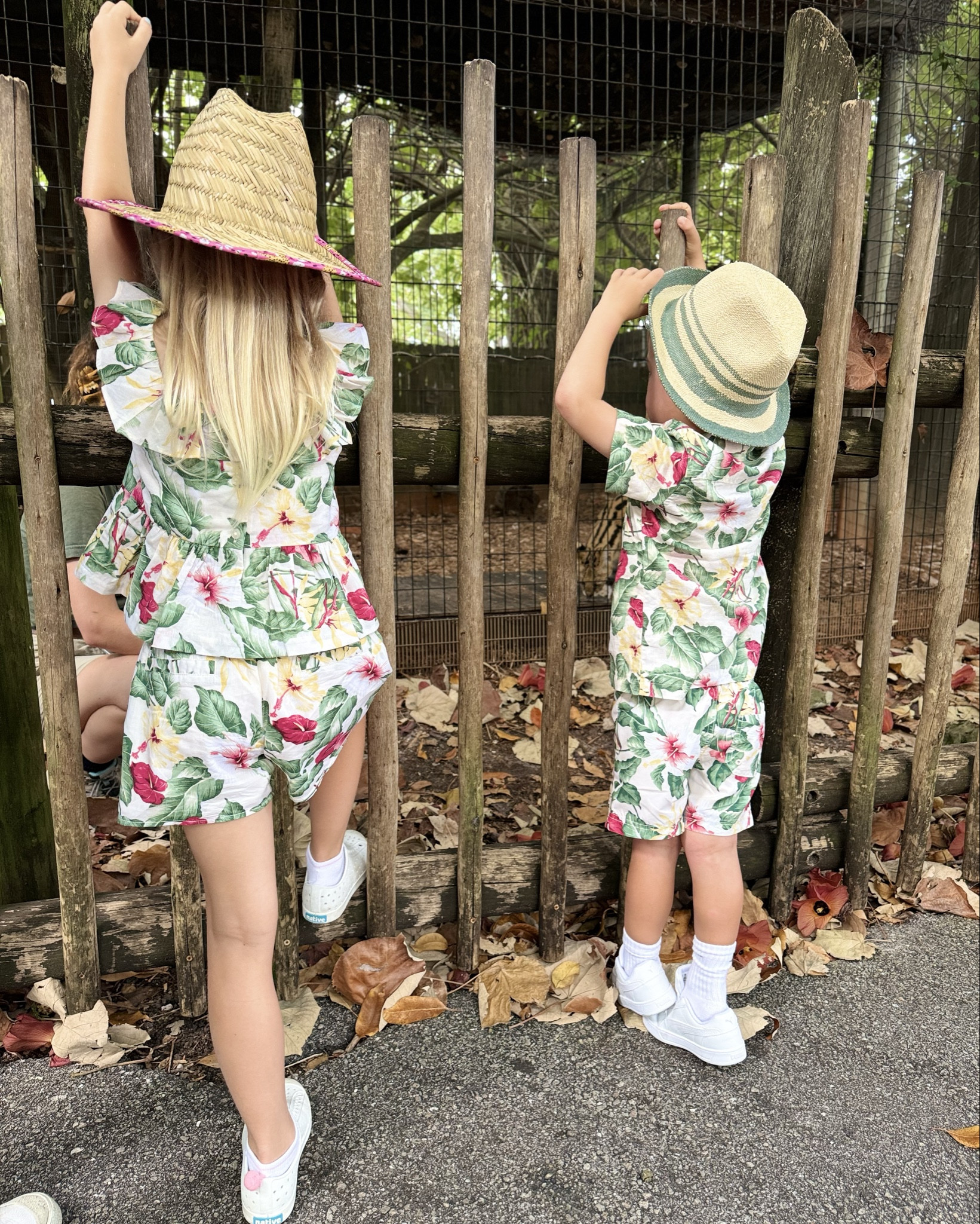 Palm Beach Zoo! We blended in with the surroundings 😂The cutest zookeepers!

#LTKFindsUnder50 #LTKFamily #LTKSaleAlert