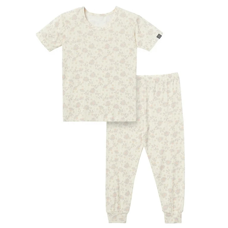 Modern Moments by Gerber Toddler Neutral Super Soft Tight Fitting Pajama Set, 2-Piece, Sizes 12 M... | Walmart (US)