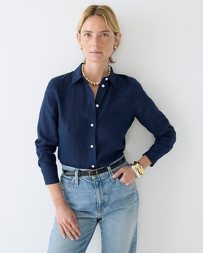 Slim-fit Baird McNutt Irish linen shirt | J. Crew US