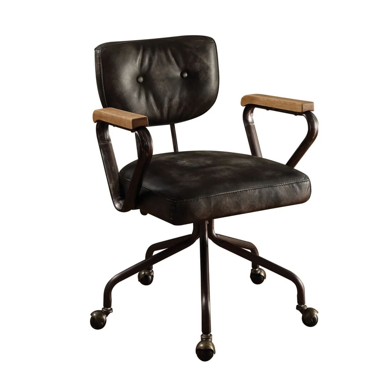 Acme Furniture Hallie Office Chair, Vintage Whiskey Leather | Walmart (US)