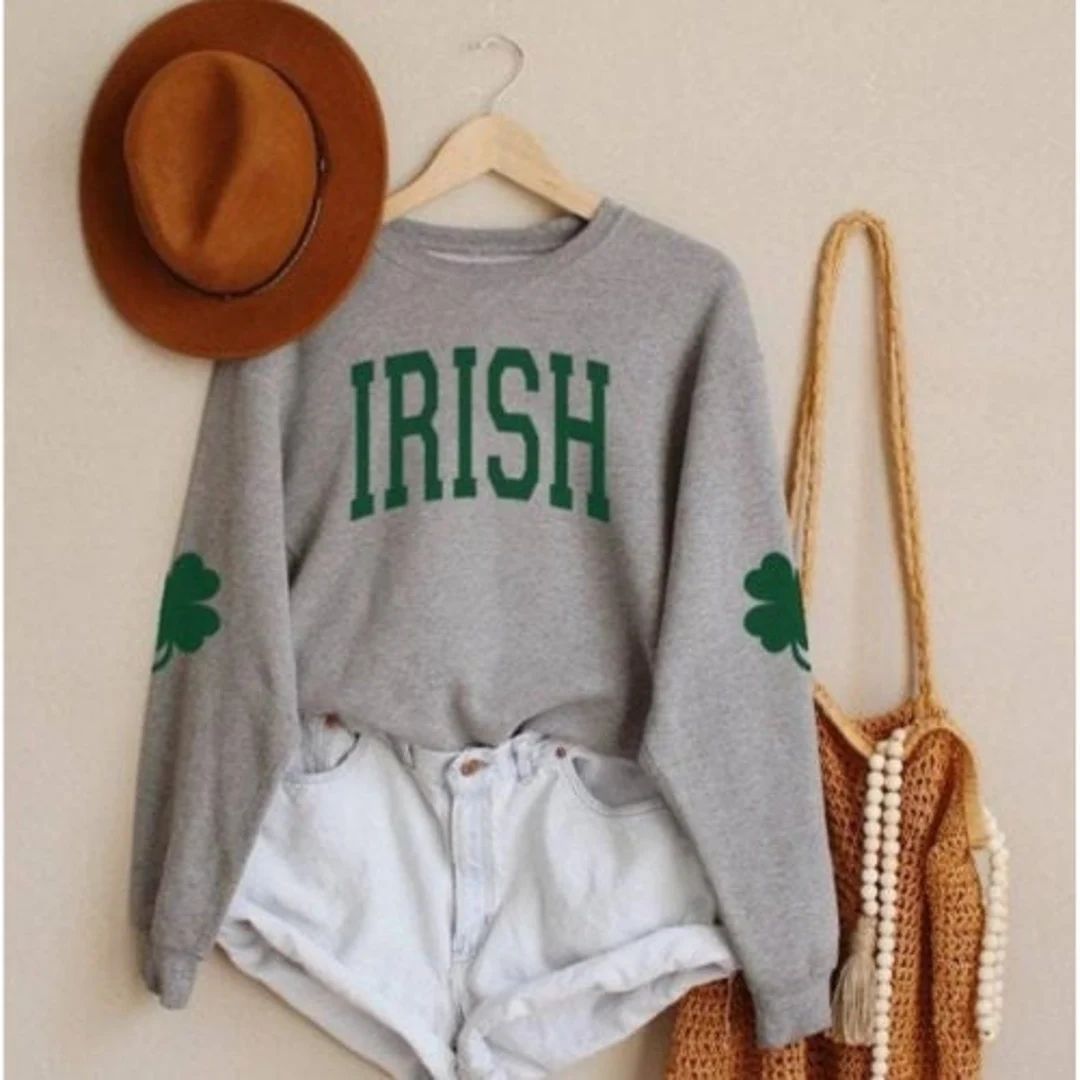 Irish Shirt/long Sleeve/sweatshirt Happy St. Pat's Day - Etsy | Etsy (US)