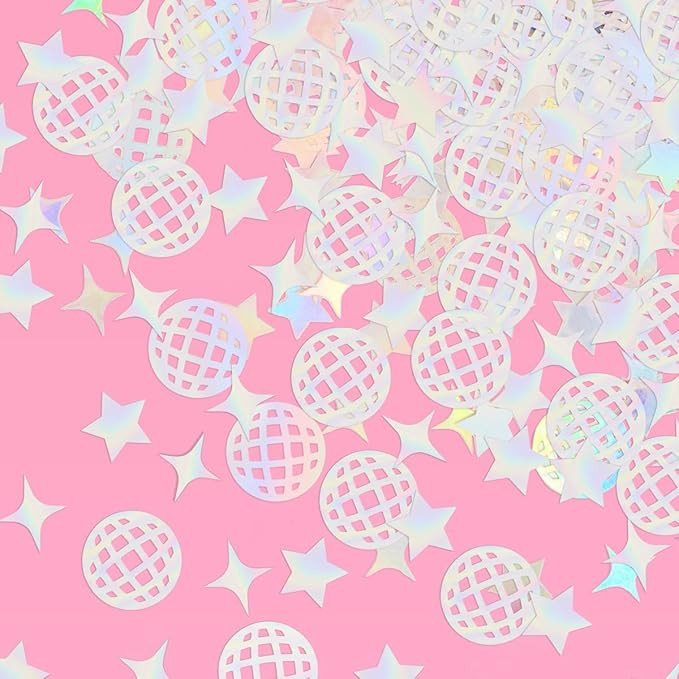 xo, Fetti Disco Ball Foil Confetti - 200 pc | Bachelorette Party Decoration, Cute Birthday Table ... | Amazon (US)