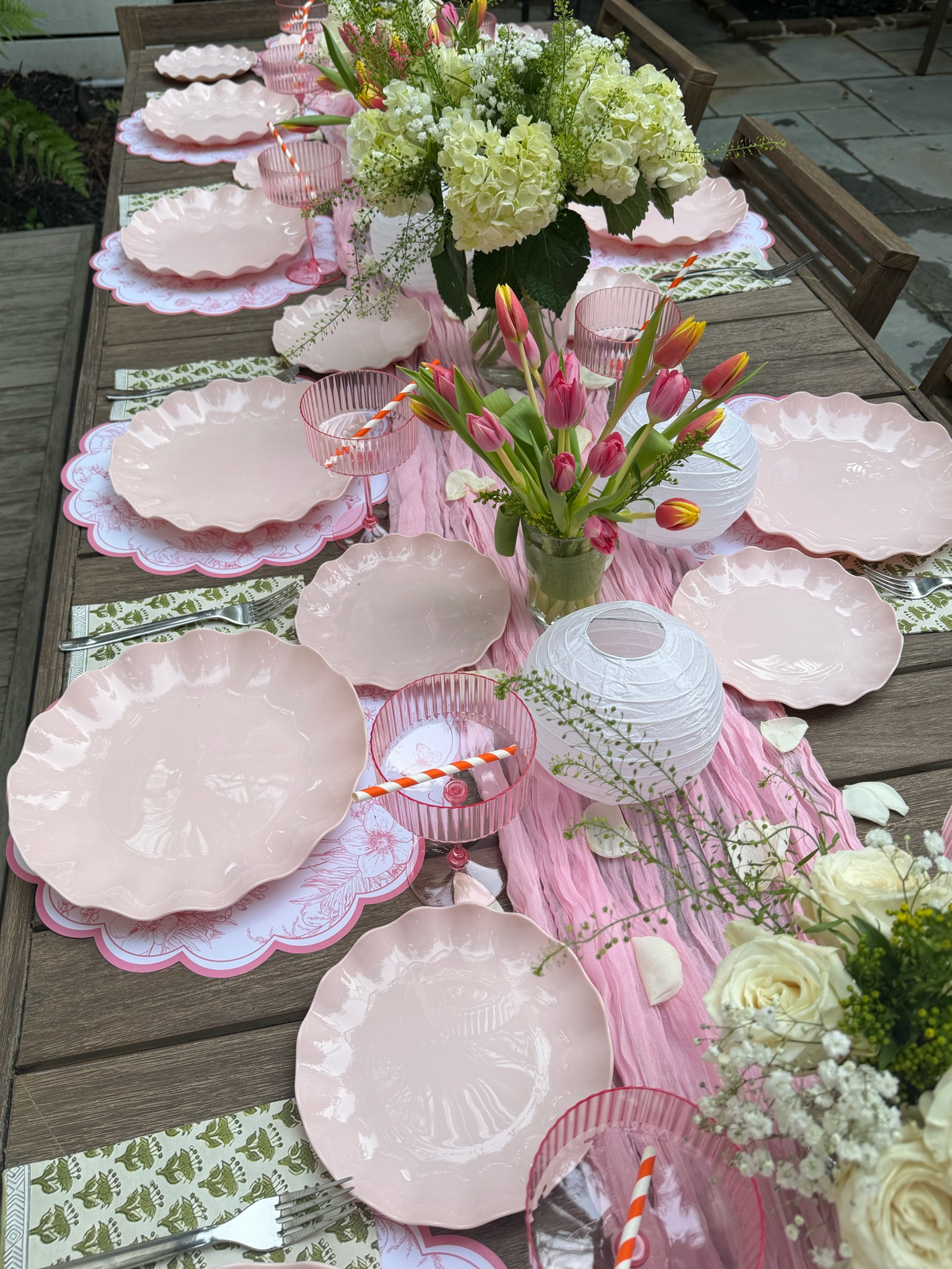 disposable garden party table scape from Amazon!🌸🌷🪴

#LTKMothersDay #LTKHome #LTKSeasonal